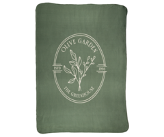 Dutchlander Fleeceplaid Olive garden 130x180cm