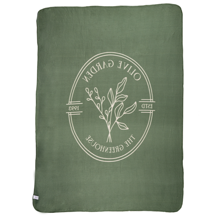 Dutchlander Fleeceplaid Olive garden 130x180cm