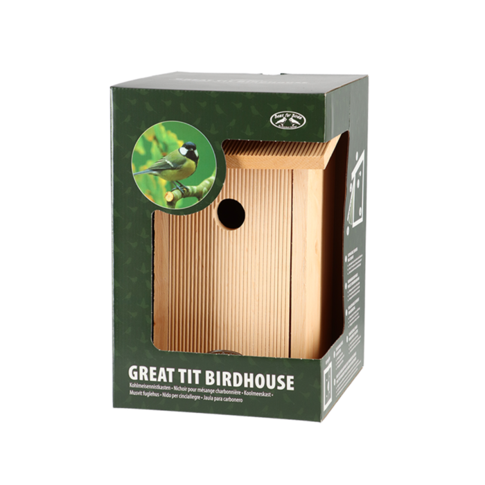 Esschert Design Esschert Design Nichoir Grand Tit en boîte cadeau