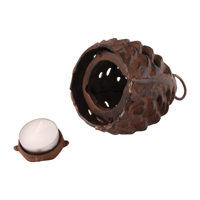 Esschert Design Dutchlander Lanterne en fonte pomme de pin S