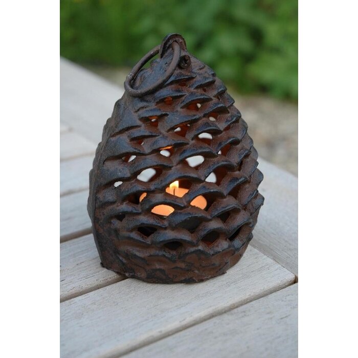 Esschert Design Dutchlander Lanterne en fonte pomme de pin S