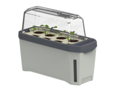 Gusta Garden Gusta Garden Harry Herbs slimme kruidenbak met deksel, lichtgrijs