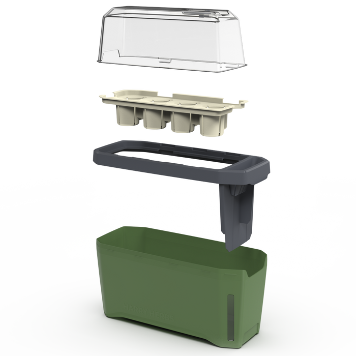 Gusta Garden Gusta Garden Harry Herbs slimme kruidenbak met deksel, groen