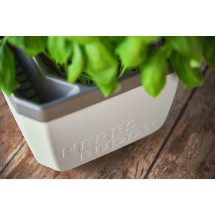 Gusta Garden Pot d'herbes aromatiques auto-arrosant GUSTA GARDEN Herbs Buddy idéal pour le basilic entre autres Bleu