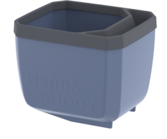 Gusta Garden Pot d'herbes aromatiques auto-arrosant GUSTA GARDEN Herbs Buddy idéal pour le basilic entre autres Bleu