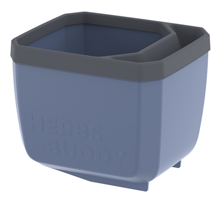 Gusta Garden GUSTA GARDEN Herbs Buddy selbstbewässernder Kräutertopf ideal für Basilikum u.a.Blau