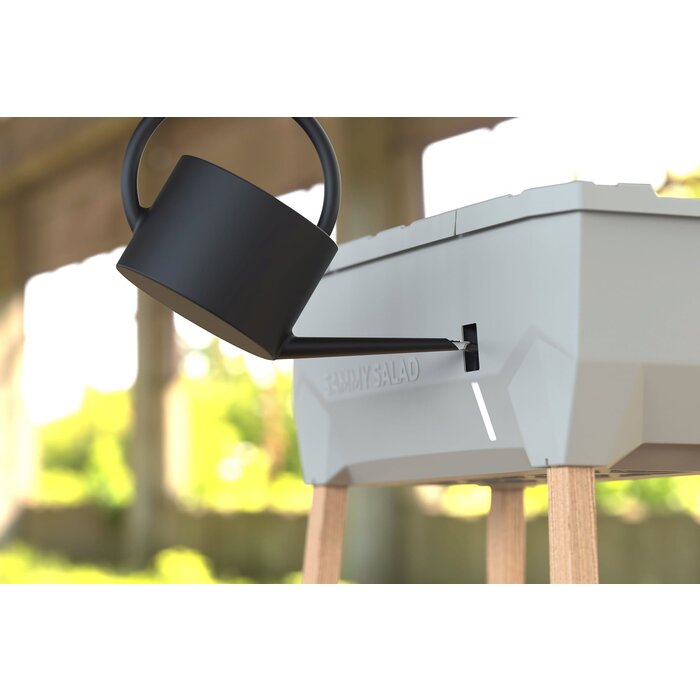 Gusta Garden Gusta Garden Sammy Salad kweekbak met watertank en deksel, Antraciet