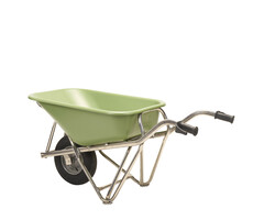 Matador Brouette Matador en aluminium, poubelle 90L Profi-Max Plus en PEHD vert
