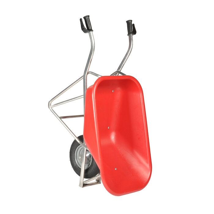 Matador Brouette Matador aluminium, 90L Profi-Max Plus caisse pehd rouge