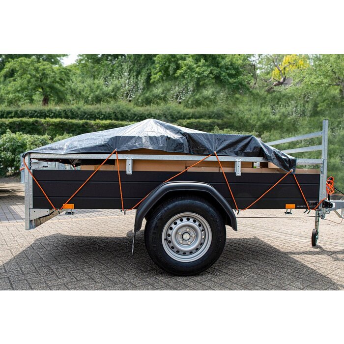 Black & Decker Corde d´arrimage BLACK+DECKER  avec rouleau - 15 mètres - 8MM - Nylon - Orange