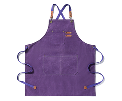 Tablier Dutchlander en coton résistant avec poches pratiques - violet - taille unique