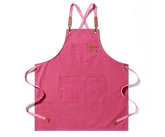 Tablier Dutchlander en coton résistant avec poches pratiques - rose - taille unique