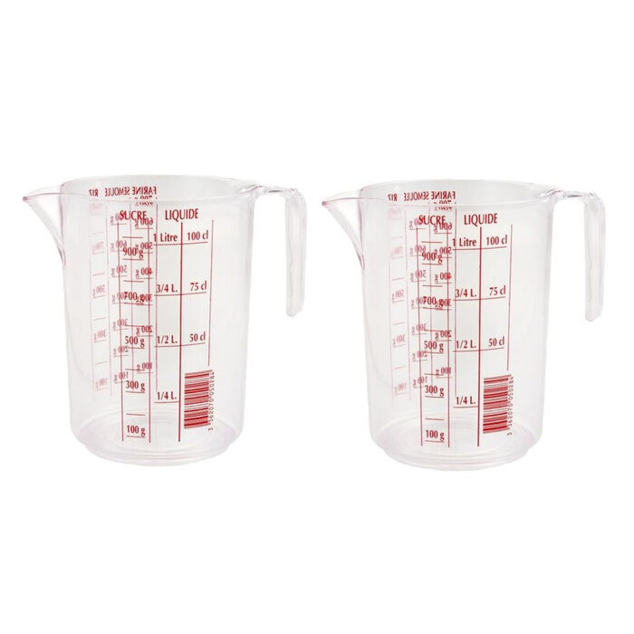 Power Tower gobelet doseur Dutchlander 1 litre plastique transparent