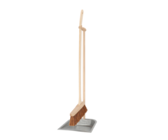 Esschert Design Esschert Design - Bezem en Blik - 25 X 90,5 Cm - Hout/staal - Naturel - Mariasetje
