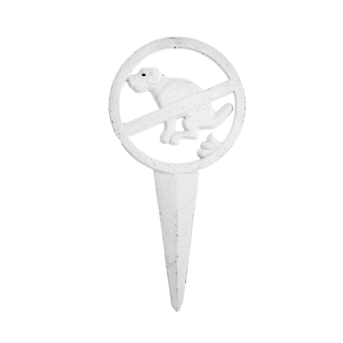 Esschert Design Esschert Design hondenbordje niet poepen - gietijzer - 15x0.8x30cm