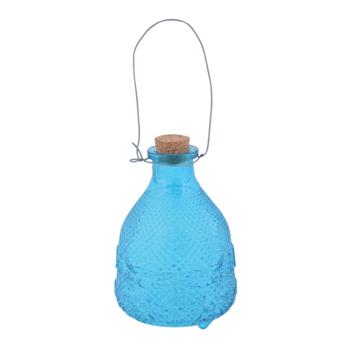 Esschert Design Dutchlander Vintage wespenval ruitjesglas S Blauw