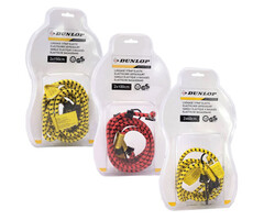 Dunlop Sangle de bagage 2 pièces 8mm 150cm Dunlop élastique tuv db