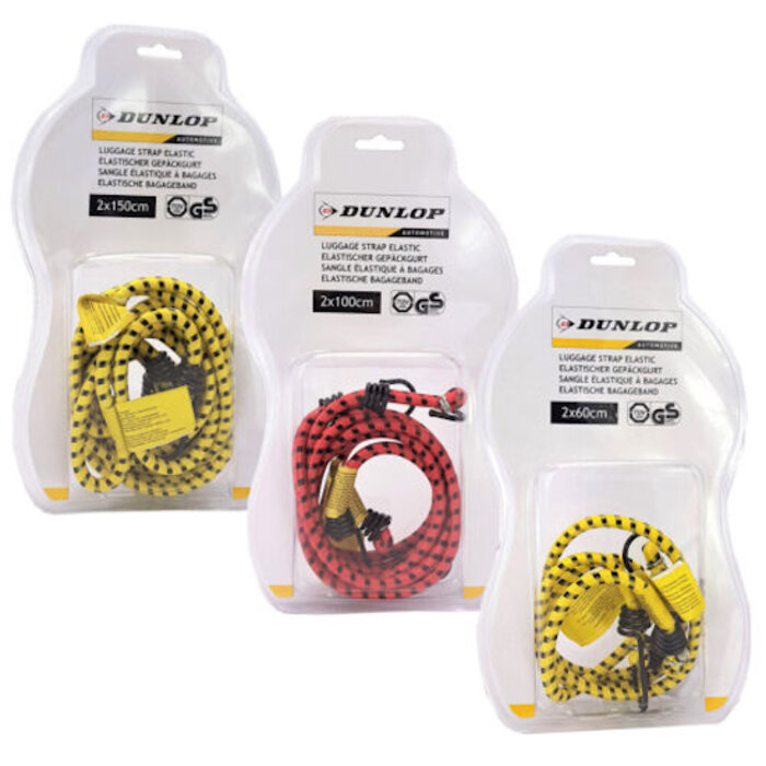 Dunlop Gepäckband 2 Stück 8mm 150cm Dunlop elastisch tuv db
