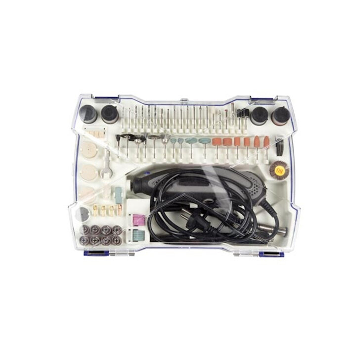 Toolland Electrische precisieboor - graveerset - multitool 190 delig