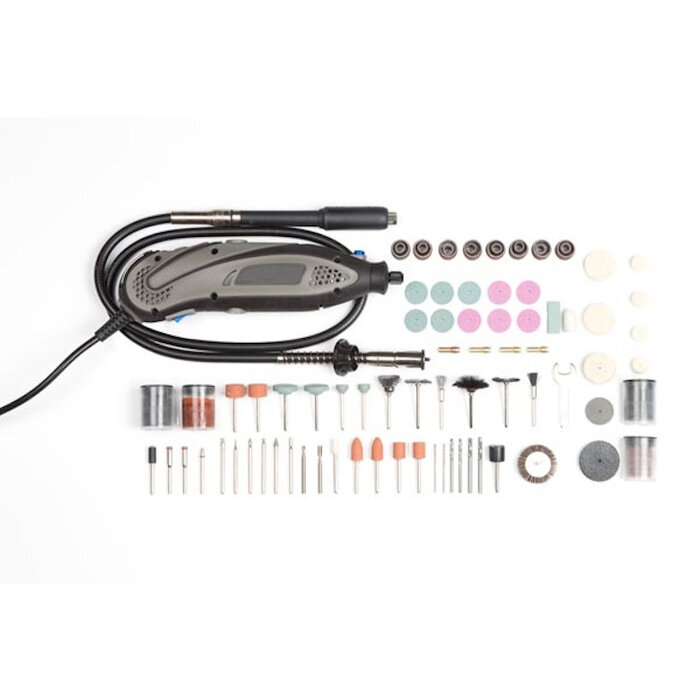 Toolland Electrische precisieboor - graveerset - multitool 190 delig