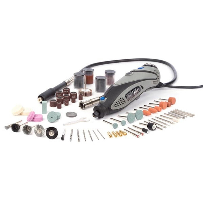 Toolland Electrische precisieboor - graveerset - multitool 190 delig