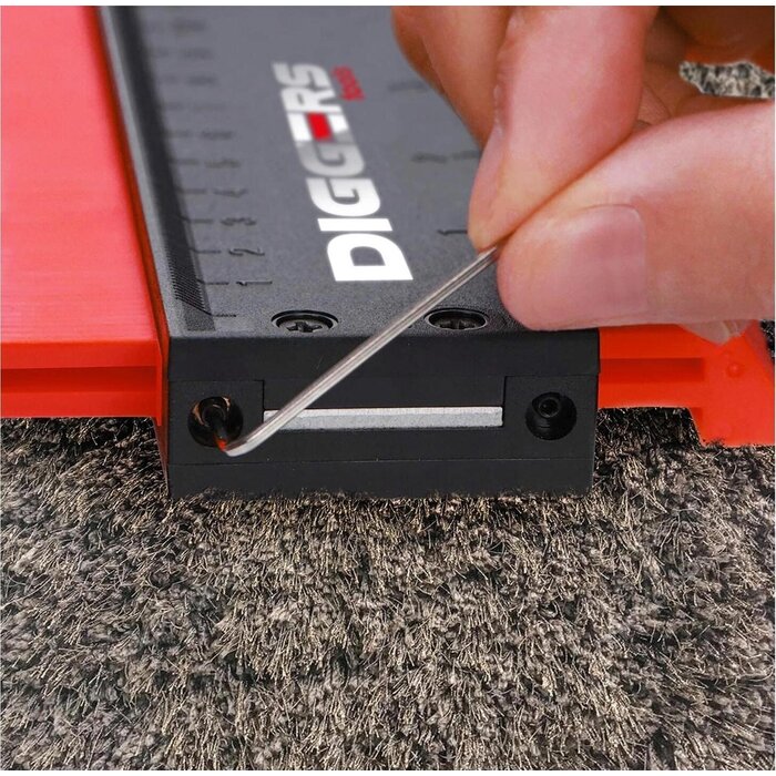 Diggers Outil de signature pour creuseurs 25 cm avec serrure et base en métal