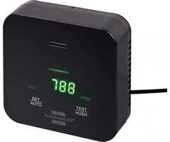 Brennenstuhl Compteur de CO2 Brennenstuhl C2M L 4050 pour la surveillance de la qualité de l'air (avec écran couleur CO2, signal d'alarme, fonctionnement sur batterie jusqu'à 12 heures, bloc d'alimentation inclus)