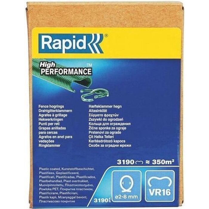 Rapid Hekwerk Hogringen VR16 3.190 st. groen, Box