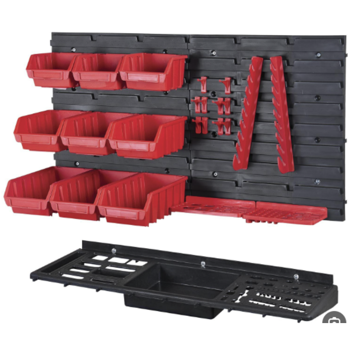 Power Tower Ensemble de rangement d'atelier à panneaux muraux Patrol