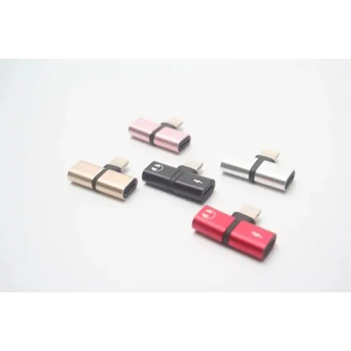 Power Tower Splitter Power Tower voor Iphone audio en opladen Zilver