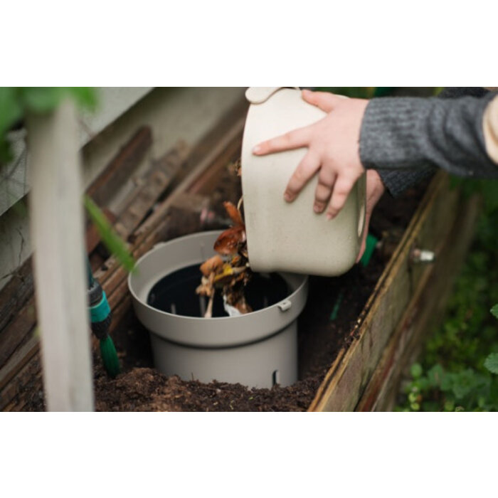 Power Tower Wormencomposteerder voor direct in de grond Taupe