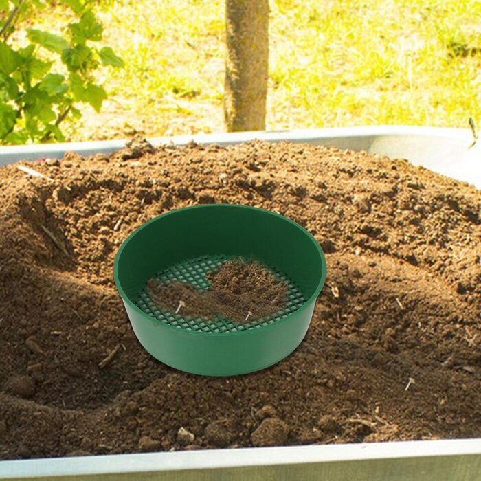 Tamis de sol pour le jardin comprenant 2 grilles de 4 et 6 mm