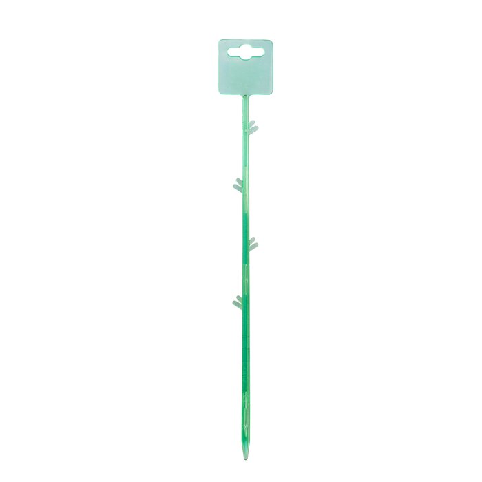 Support pour fleurs et plantes 70 cm en plastique vert transparent