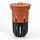 Wormencomposteerder voor direct in de grond Terracotta kleur