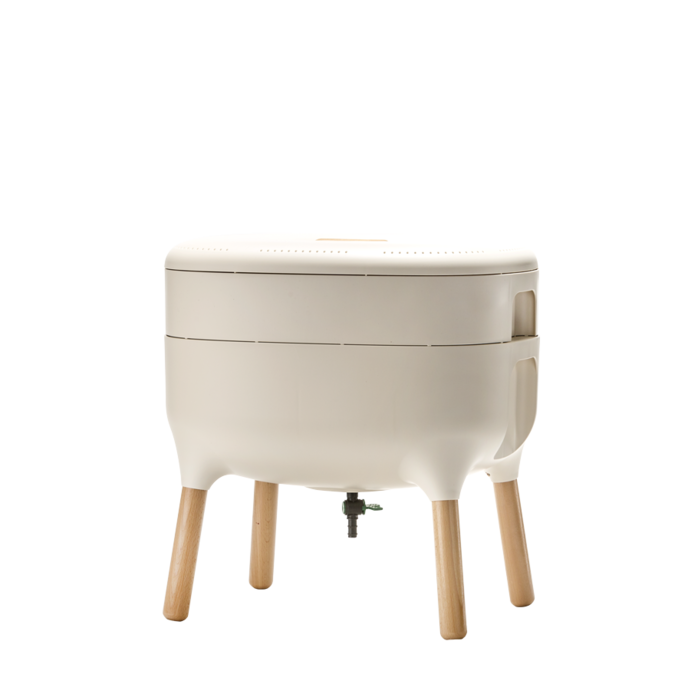 Power Tower Plastia - Wormenbak - Worm Composter - Ivoor
