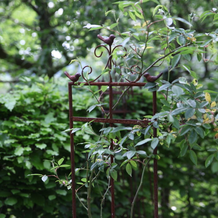 Esschert Design Pflanzenhalter Metall 2D Vogel 160 cm Größe L