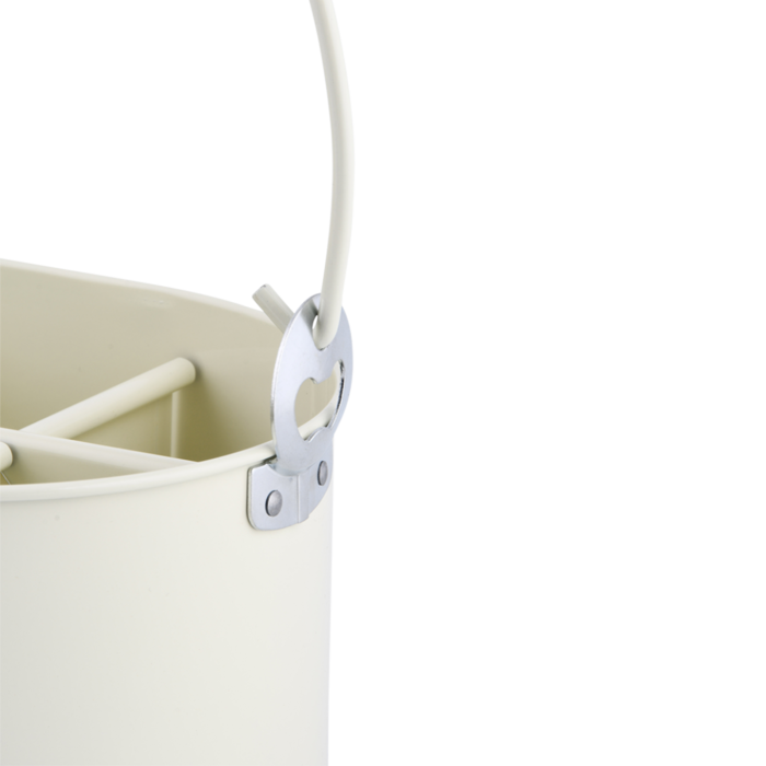 Esschert Design Casier à bouteilles avec décapsuleur - Blanc crème - pour 6 bouteilles