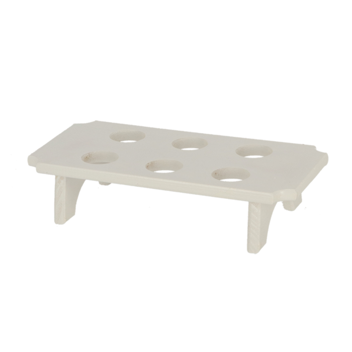 Esschert Design Esschert Design Eierhalter - Holz - weiß - für 6 Eier