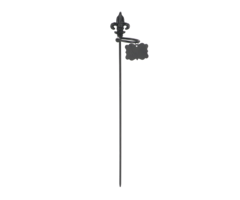 Esschert Design Plantensteun Franse lelie enkel zwart 60 cm