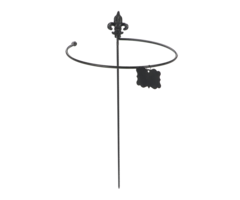 Esschert Design Plantensteun Franse lelie  open cirkel zwart 60 cm