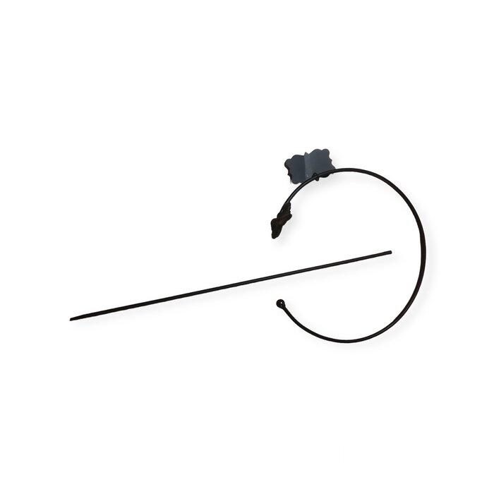 Esschert Design Plantensteun Franse lelie  open cirkel zwart 60 cm