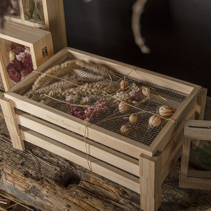 Esschert Design Esschert Design Support en bois pour le séchage des fleurs et des herbes aromatiques à 3 niveaux