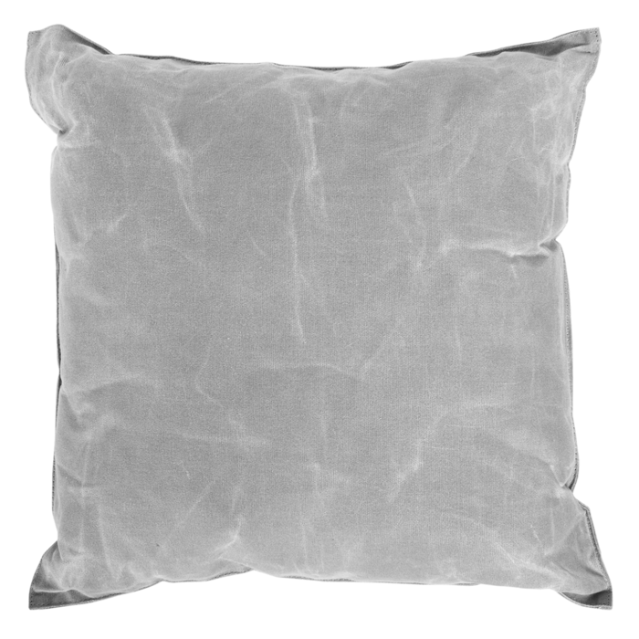 Esschert Design Esschert Design - Outdoor-Kissen aus gewachstem Segeltuch - 47,5X47,5cm - Grau