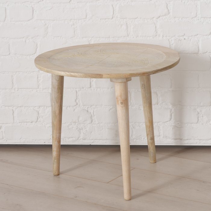Boltze Boltze bijzettafel Norska Mangohout 47 x 54 cm (hxdia)