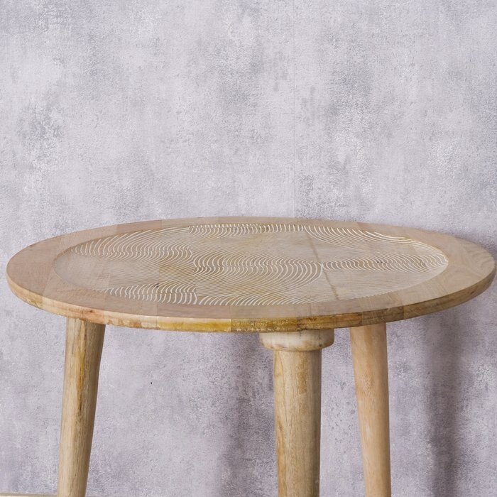 Boltze Boltze bijzettafel Norska Mangohout 47 x 54 cm (hxdia)