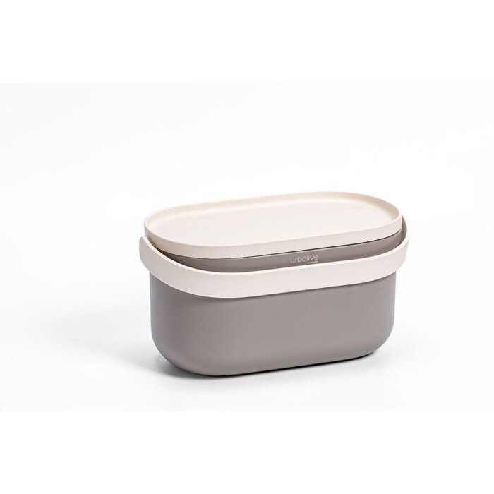 Urbalive Poubelle de biodéchets Urbalive  4 litres pour comptoir Taupe