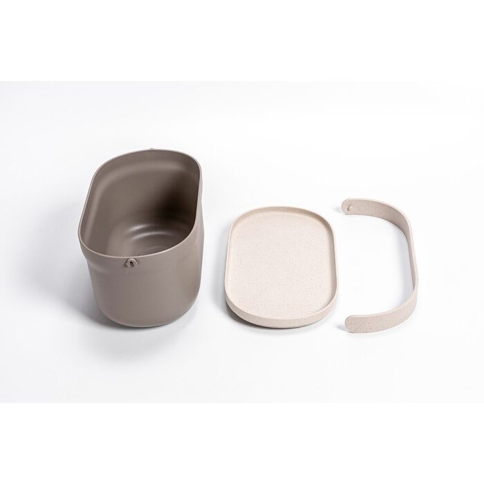 Urbalive Poubelle de biodéchets Urbalive  4 litres pour comptoir Taupe