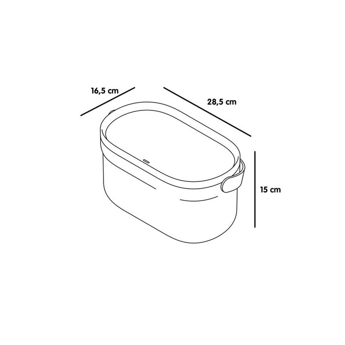 Urbalive Urbalive biowaste afvalbakje 4 liter voor aanrecht Taupe