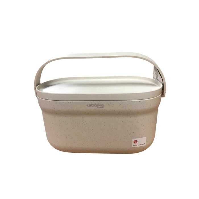 Urbalive Poubelle de biodéchets Urbalive  4 litres pour comptoir Ivoire