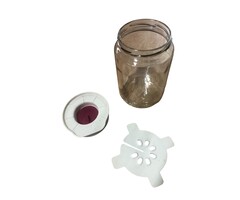 Urbalive Dutchlander Gärungsset mit Spezialdeckel mit Glas Rot